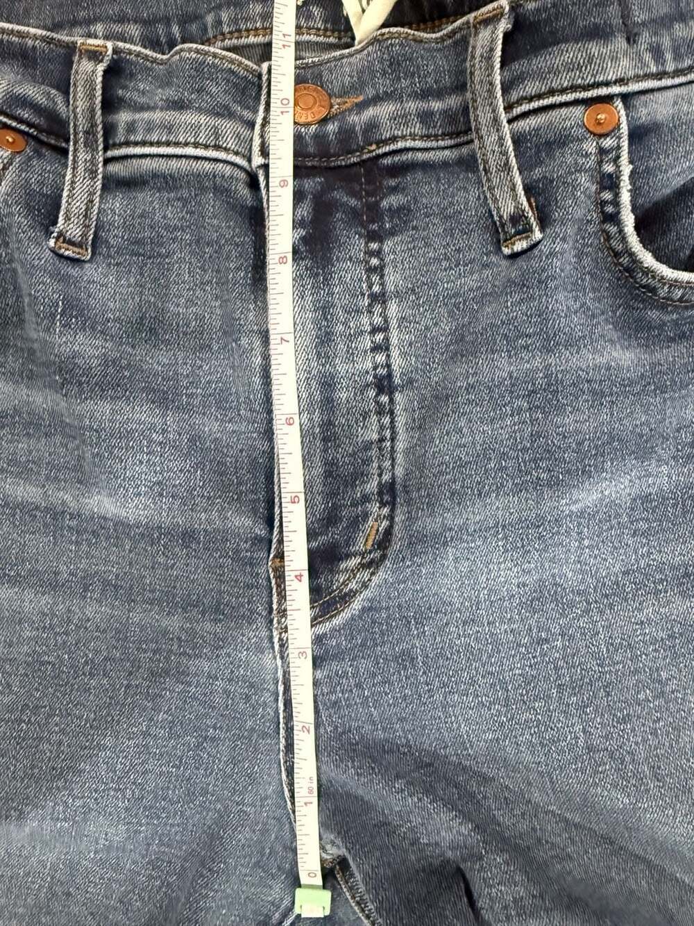 Madewell Mid Rise Kick Out Crop Jeans Women’s 31 Light Wash Stretch Denim - Picture 8 of 9